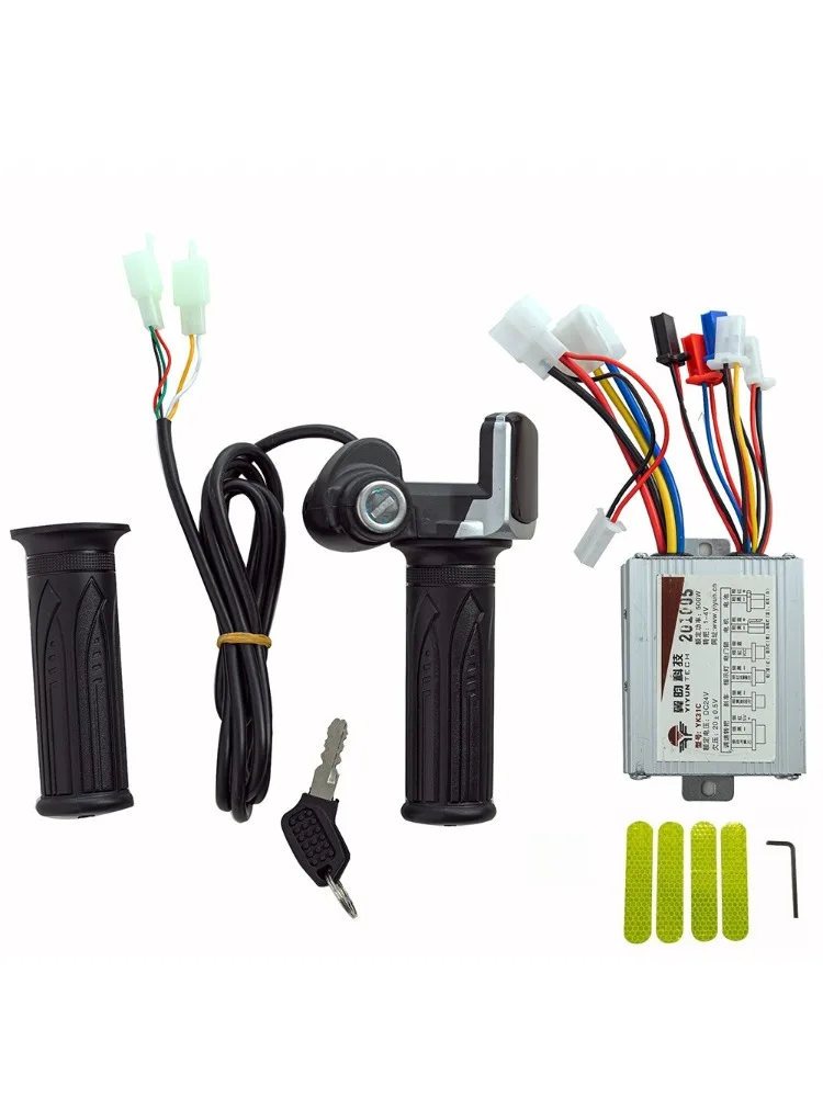 AliExpress NONE For Motor Brushed Electric Bike Bicycle Scooter Accessories Controller and Throttle Twist Grip 24V 36V 48V 250W 350W 500W 1000W