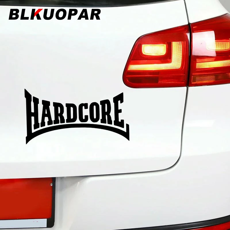 BLKUOPAR Hardcore Car Sticker Sunscreen Fashionable Decals Personality Waterproof Sunscreen Funny Original JDM Car Accessories