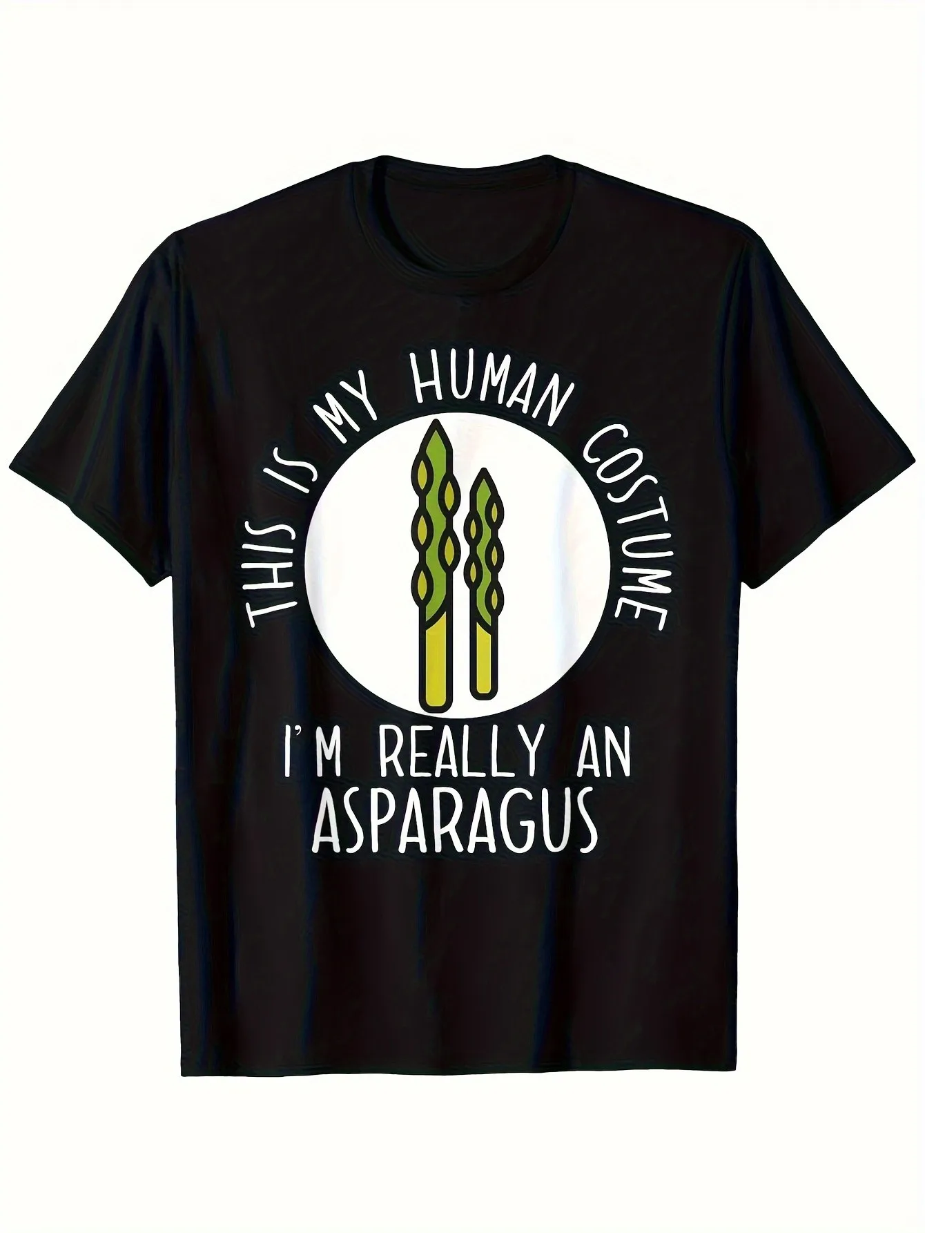 Divertida camiseta de disfraz de Halloween, esto es mi disfraz humano, soy realmente un espárragos, imprescindible para los amantes de la broma divertida