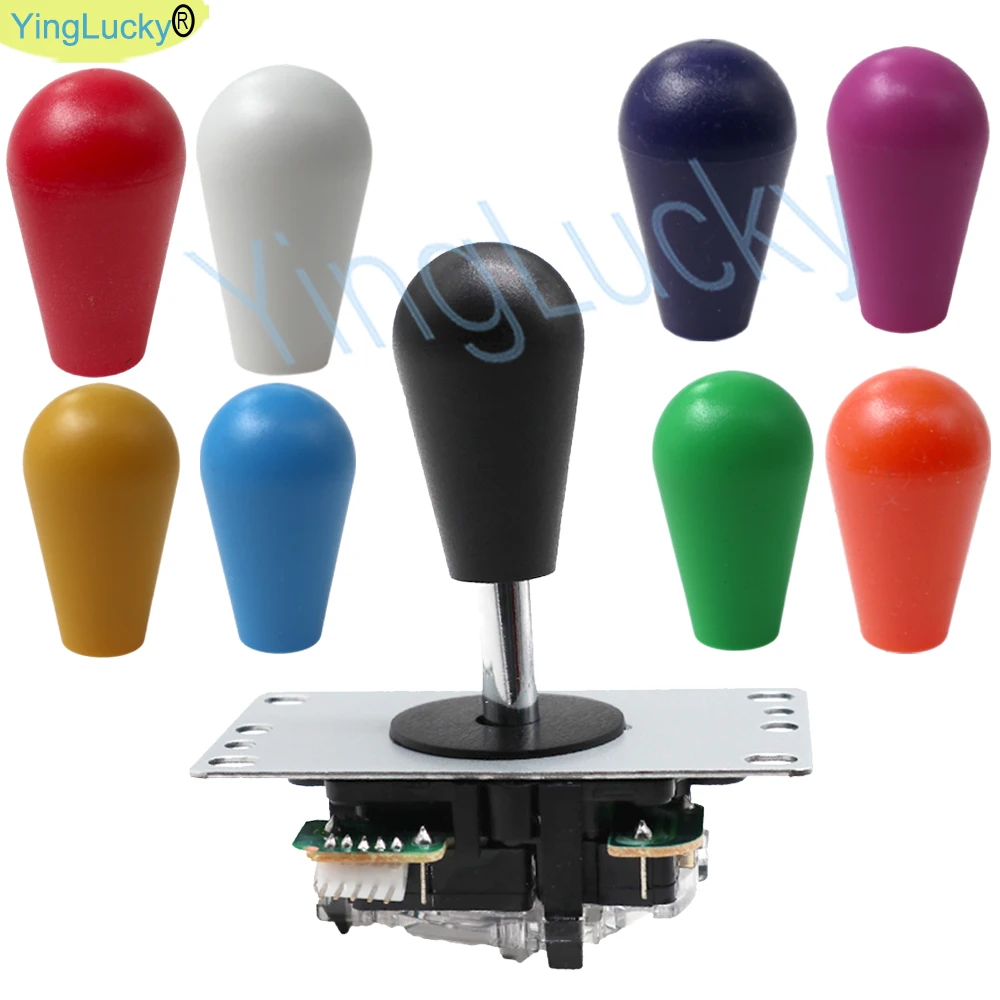 Klassischer 5-poliger Arcade-Joystick mit ovalem Topball-Kopier-Sanwa-Joystick im amerikanischen Stil für PC, Zero Delay, Raspberry Pi, Arcade Neo – Detail 6
