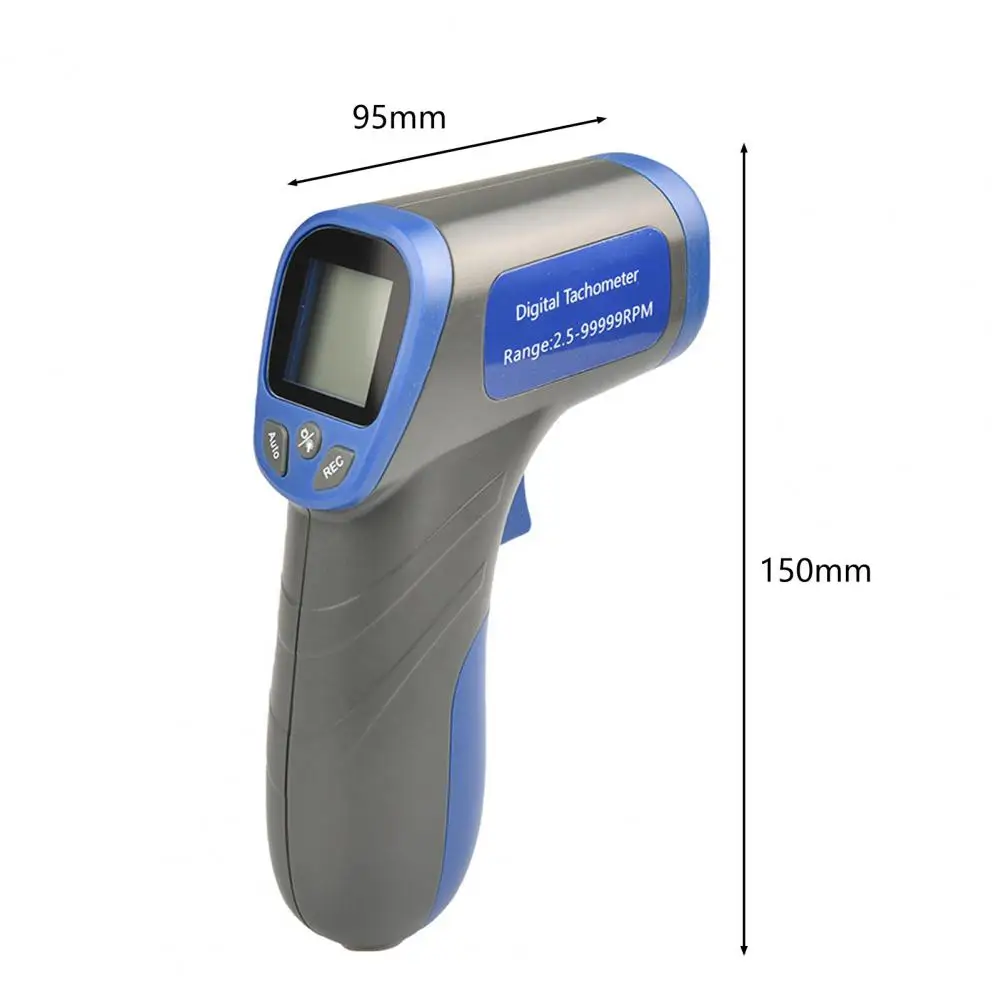 Handheld Tachometer Digital Display Speed Tester Non-Contact Infrared Photoelectric Type Data Hold ABS High Accurate RPM Meter