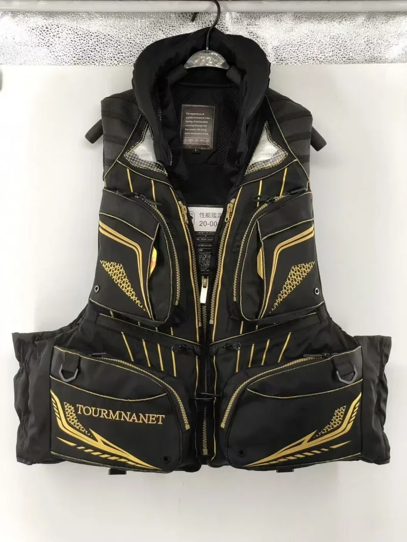 Men Rock Fishing Life Jacket  Multi-function Buoyancy Vest Large Buoyancy Outdoors Sports Boating Fishing Clothes Big Size