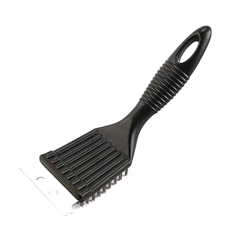 Barbecue Grill Brush Steel Wire Bristles BBQ Cleaning Brushes Durable Cooking Tool Outdoor Home BBQ Gas Kit Accessories 1PC