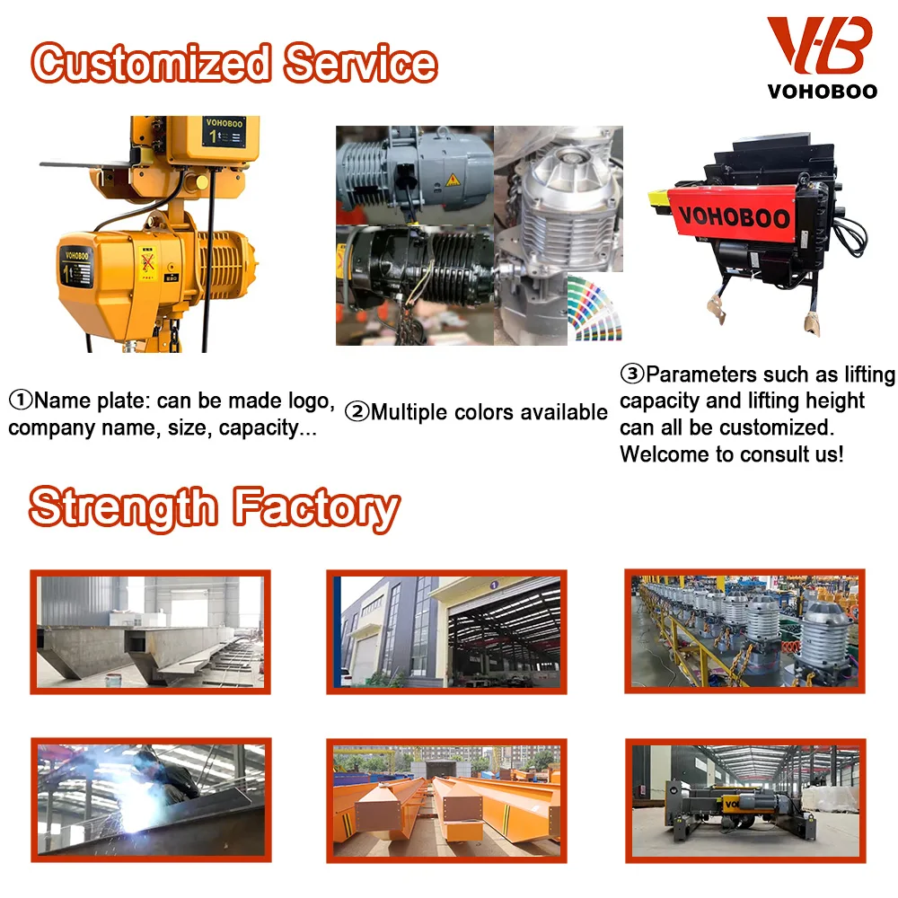 HHBB Electric Chain Hoist Heavy-Duty Long Service Life Compact Structure Continuous Material Handling For Retail Factories New