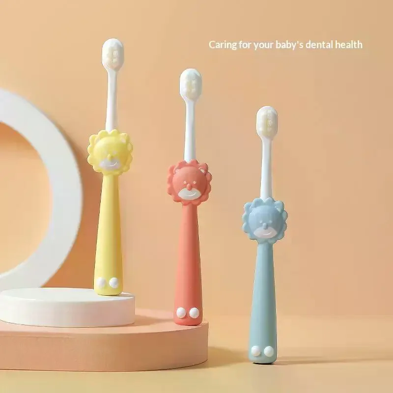 

Новые детские зубы, трехсторонняя зубная щетка, кошачий коготь, мягкие волосы, 2-13 лет, чистка рта ребенка