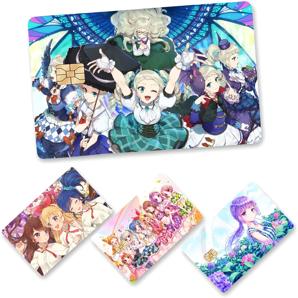 Aikatsu Anime Matte Front Skin Film Sticker Cover For Small Chip Credit Card Debit Card