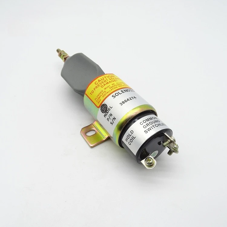 3864274 Engine Flameout Solenoid Valve R225-7 LG920D S6K Mechanical Equipment, Flameout Switch