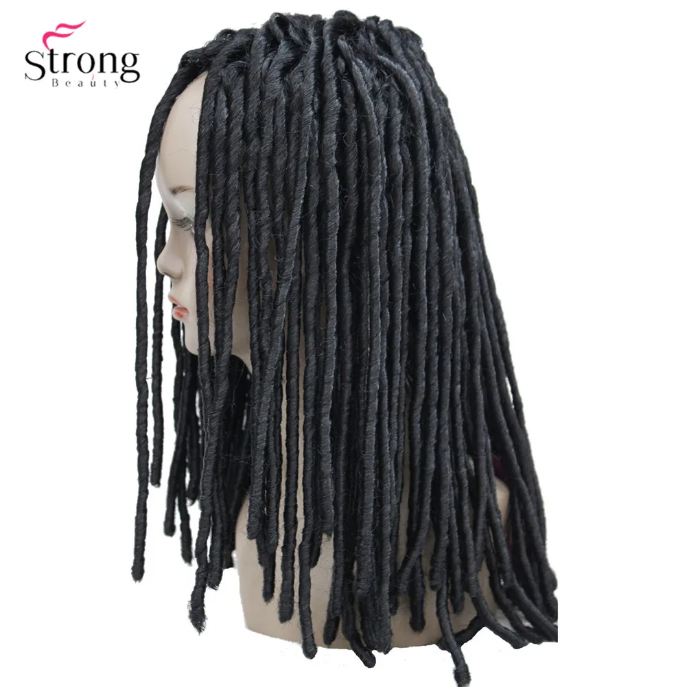 Perruque synthétique torsadée au crochet, perruques Dreadlocks tresses