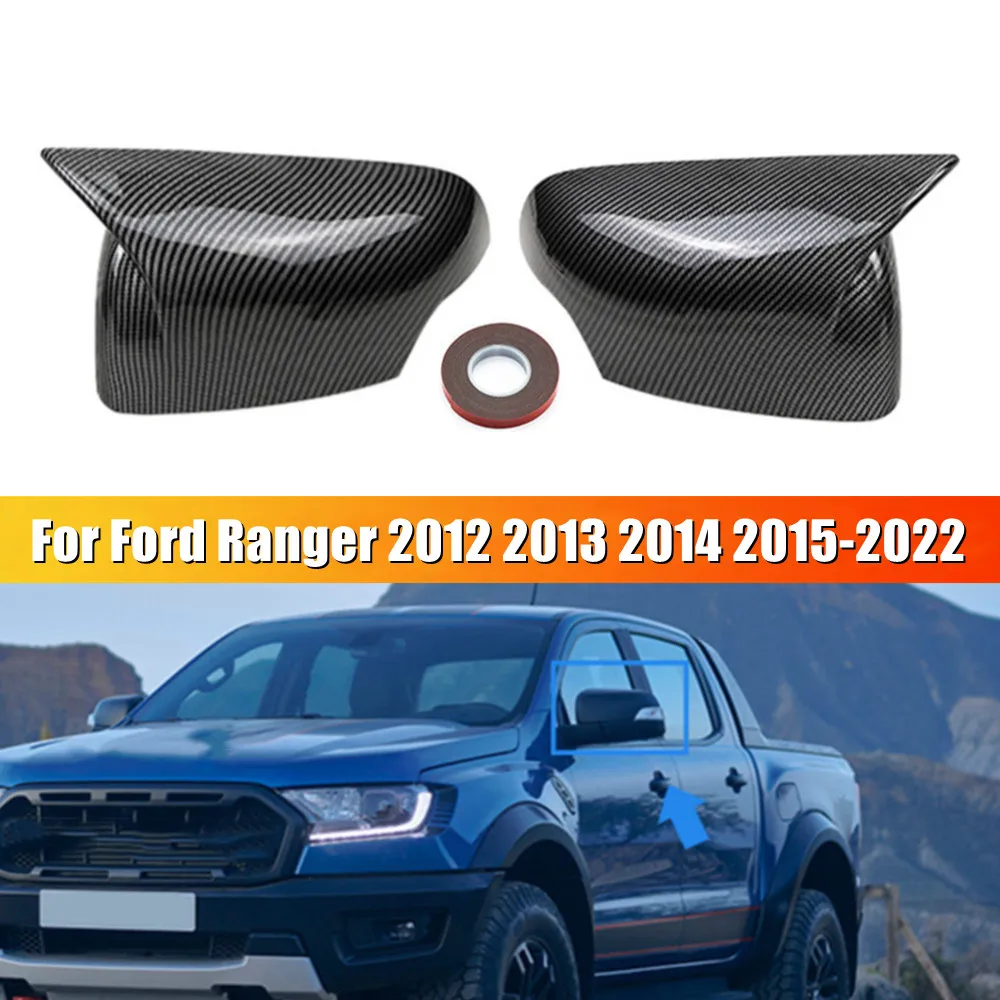 

2x для Ford Ranger T6 Raptor Wildtrak 2012-2021 крышка бокового зеркала заднего вида крышка наружная дверь отделка заднего вида украшение автомобиля