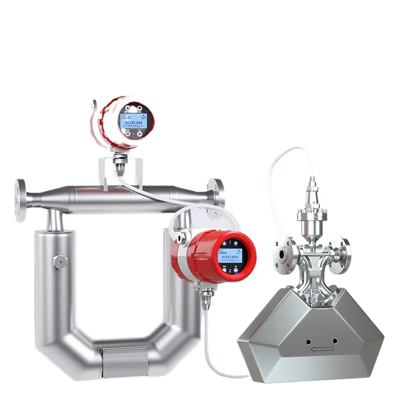 

High Precision Coriolis Mass Flowmeter Industrial Gas Liquid Density Coriolis Force Pipeline Sensor