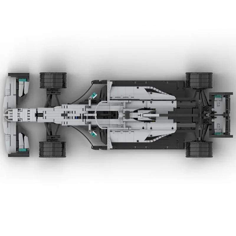 Kit de construction de modèle de voiture de course F1 W10 F1 Team Stake pour enfants, échelle 1:8, briques de créateurs, jouets pour enfants, cadeaux d'anniversaire, nouveau MOC-44146