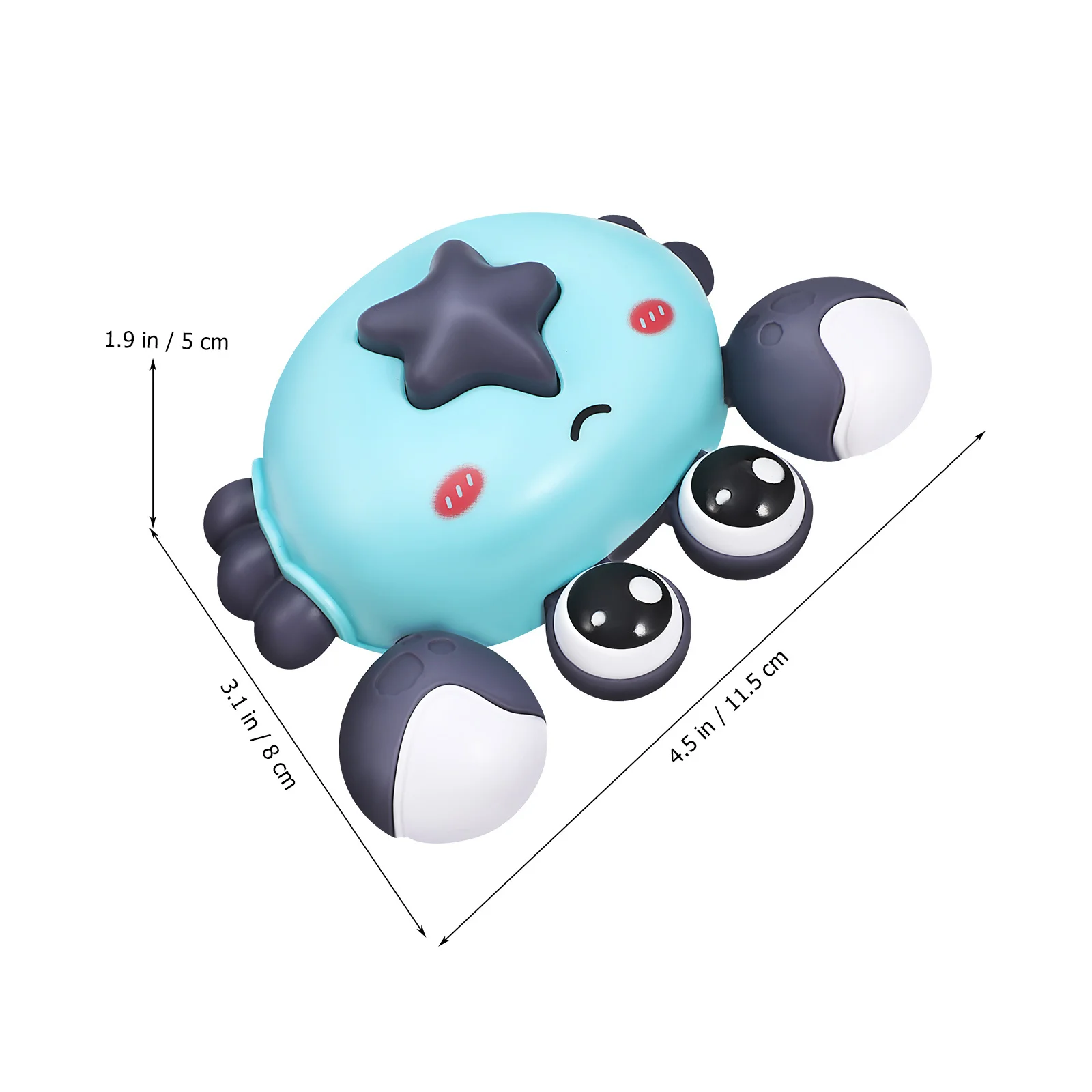 4 pièces enfants tirer vers l'arrière crabe voitures presse pour aller lumière interactive ramper bébé crabes Goodie sac bourrages prix de classe