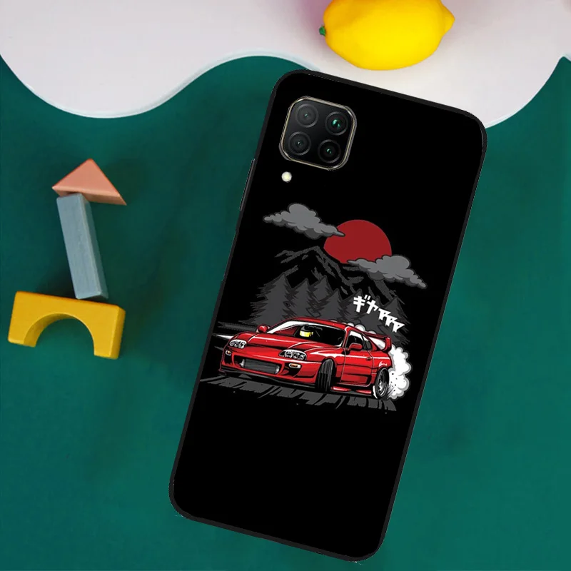 Car Back Cartoon Art JDM For Huawei Nova Y91 Y90 Y60 Y70 Y61 9 10 SE Nova 11 Pro 3i 8i 11i 5T P20 P40 P30 Lite Case