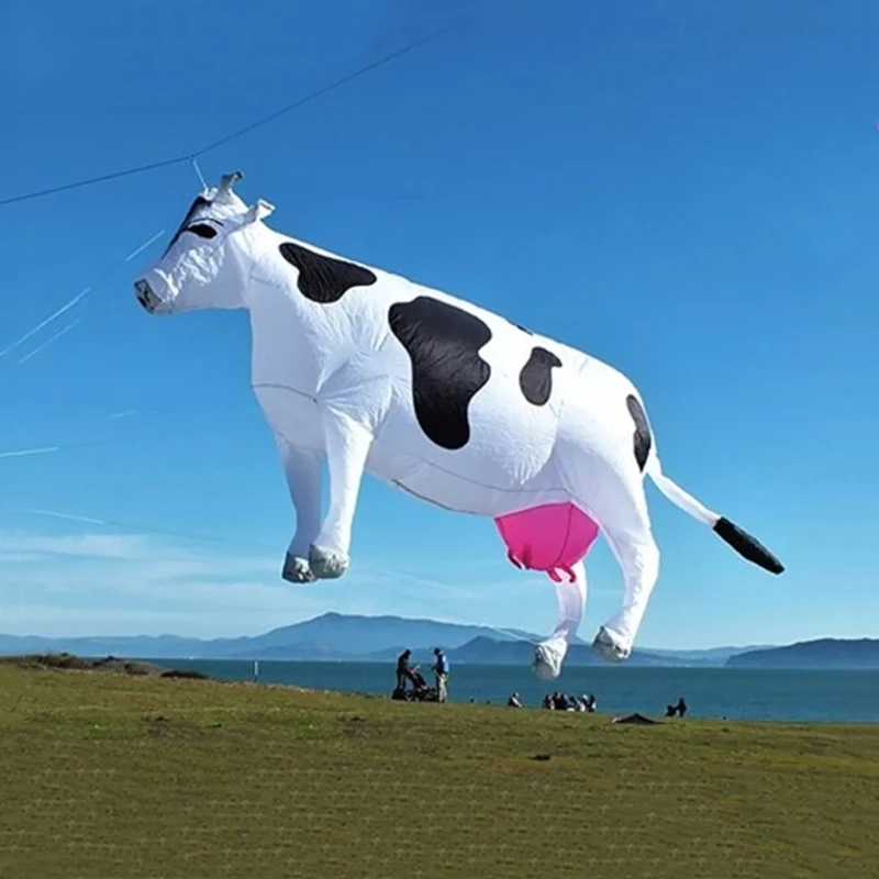 3m vaca pipa pingente fábrica de pipa diversão ao ar livre esportes para adultos pipas e raios e linhas parapente arco-íris brinquedo alto esportes divertidos