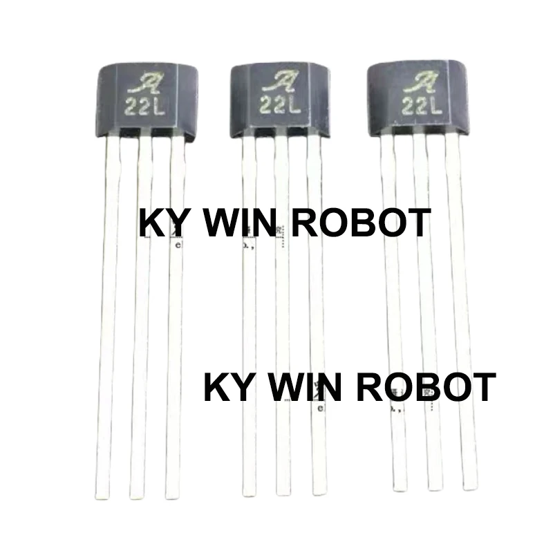 

1PCS/LOTS A22L Linear Hall Sensor A1322LUA-T Silk Screen 22L Hall Element SIP-3 Straight Plug