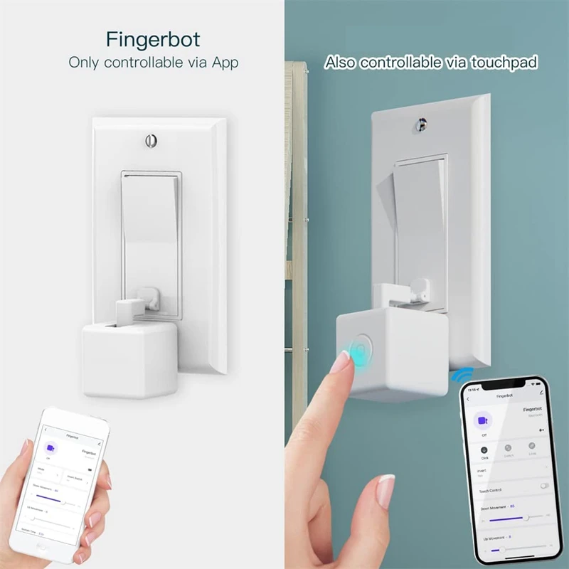 Empujadores de botón Fingerbot, concentrador Bluetooth Tuya y kit de accesorios Actualización Fingerbot con control táctil