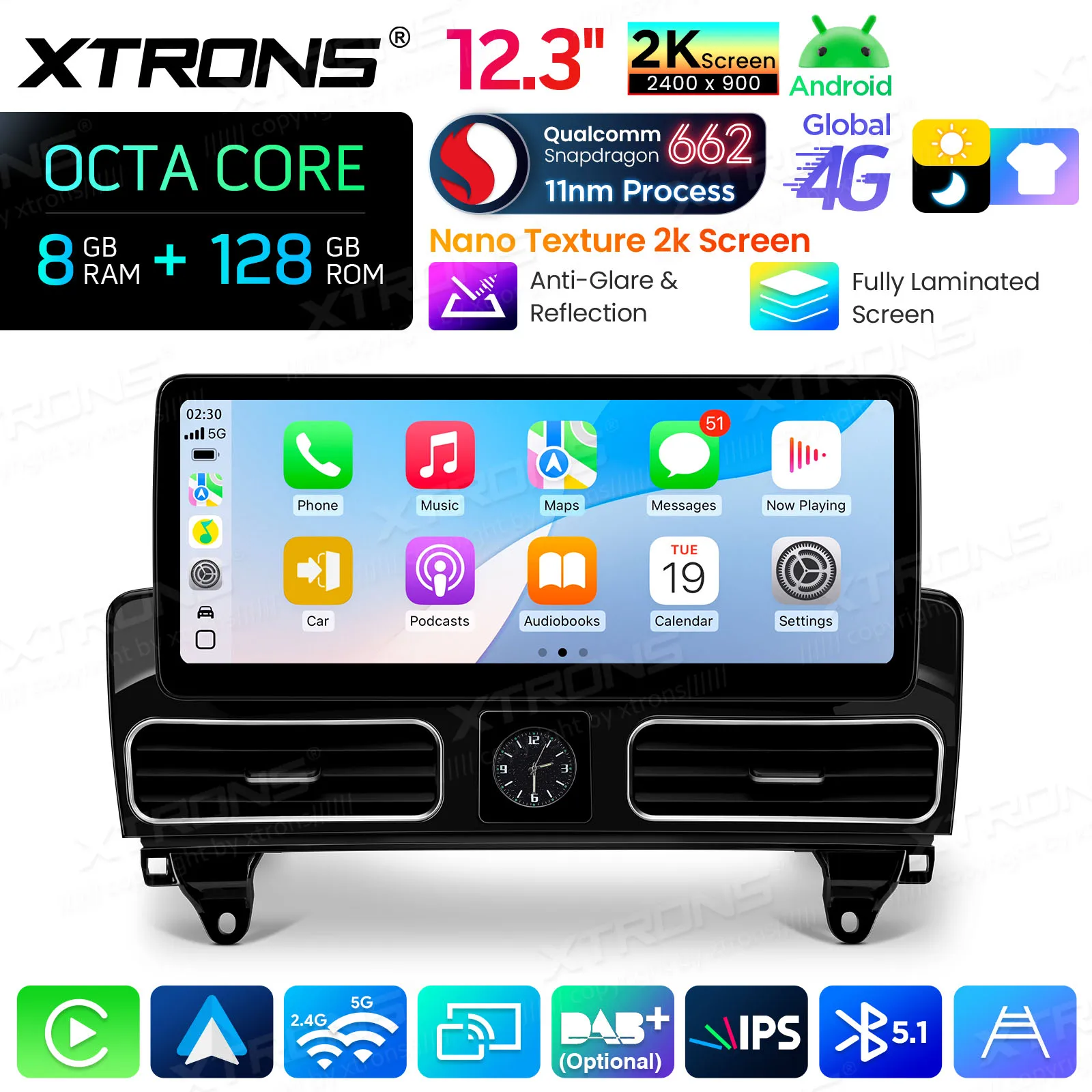 XTRONS 12.3