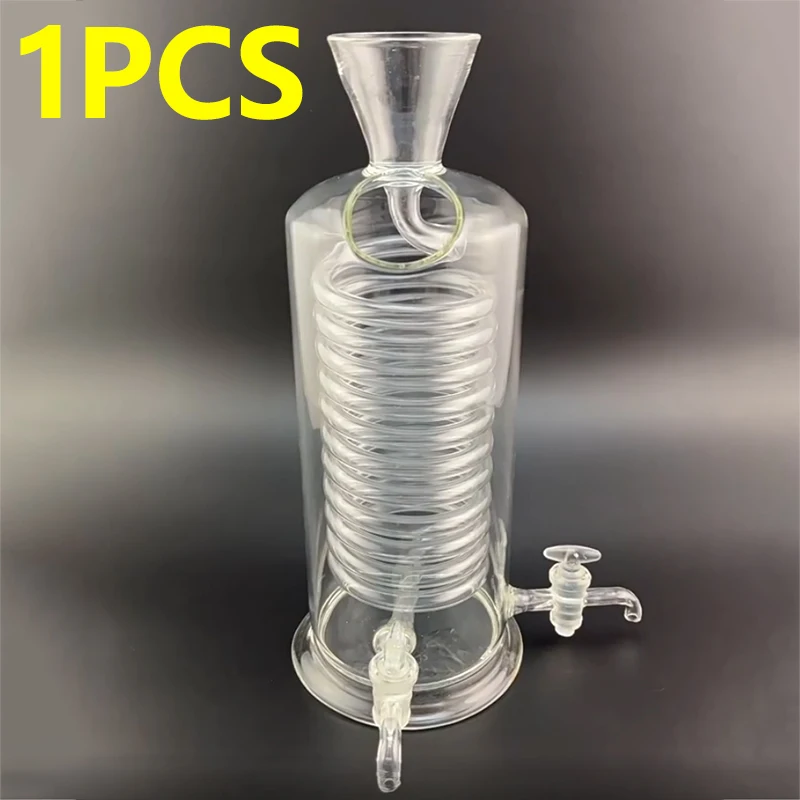 1 piece of glass extraction condenser rapid cooler high borosilicate glass