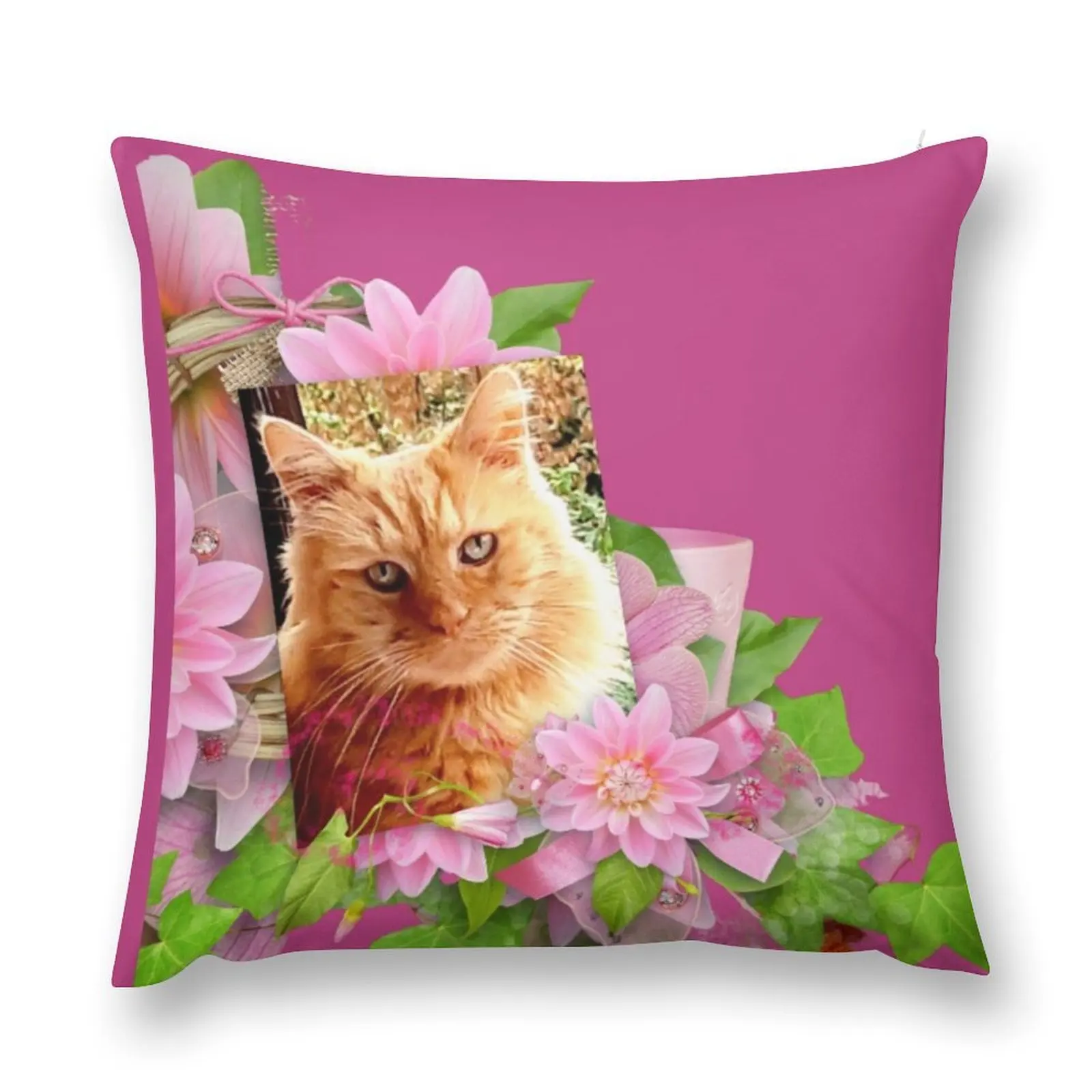 

Copie de Pretty cat. Throw Pillow christmas ornaments 2025 Pillow Decor Decorative Cushion Cover pillow
