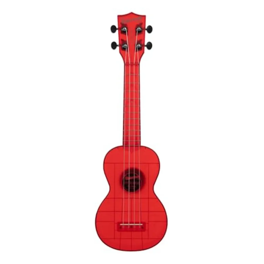 

Maritime Red 4 String Soprano Ukulele from Waterman Sea Glass Collection Classroom Instruments