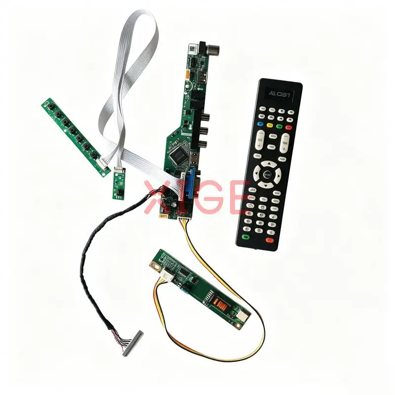 

Screen Drive Controller Board Fit ITUX97 HSD150PU1 IAUX14 HV150UX1 1600x1200 1-CCFL USB+AV+VGA+HDMI 30Pin LVDS 1600*1200 Kit DIY
