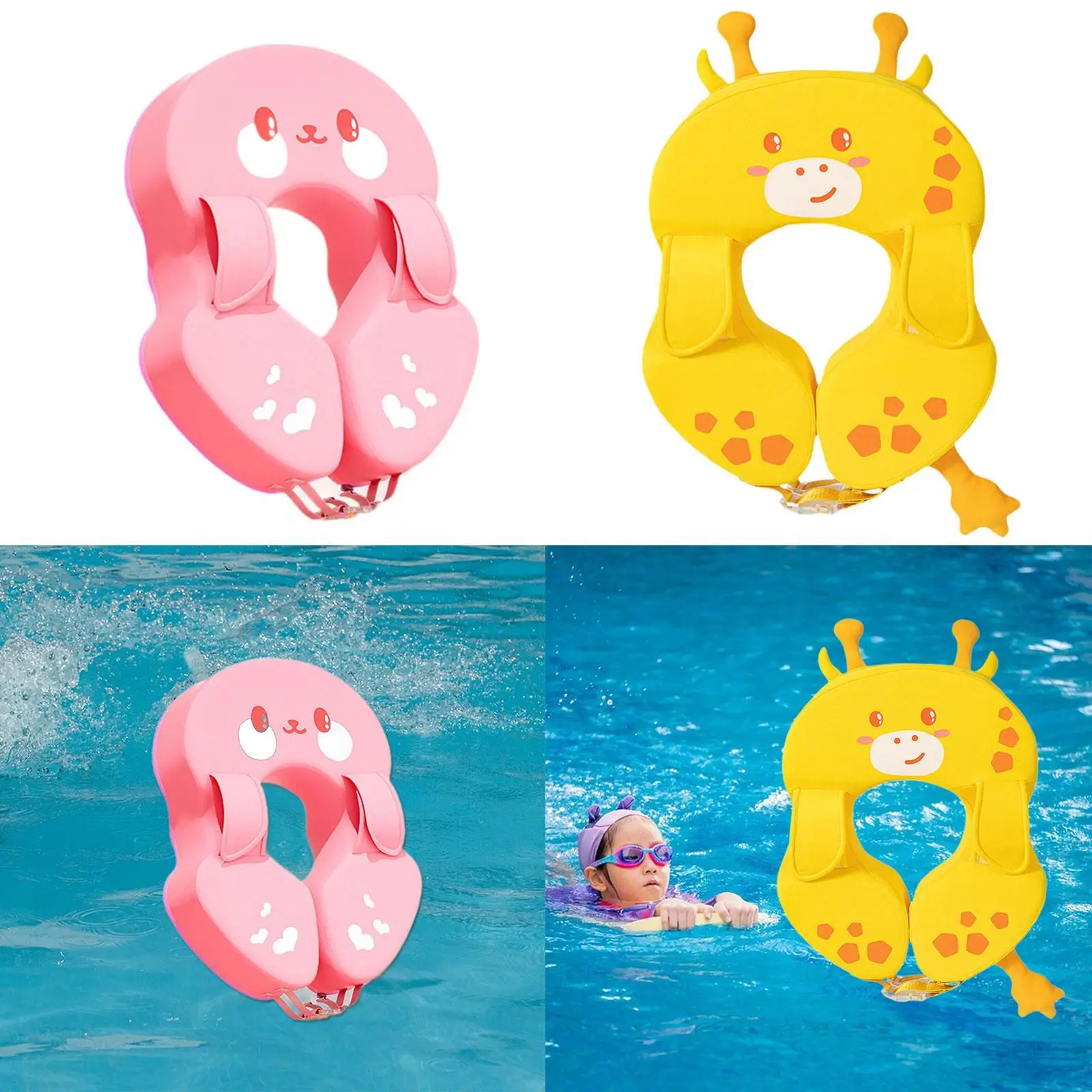 

Non Inflatable Float Bathtub Accessories Adjustable Water Toy Heightened Headrest Swim Train for Toddlers Children Boys Girls