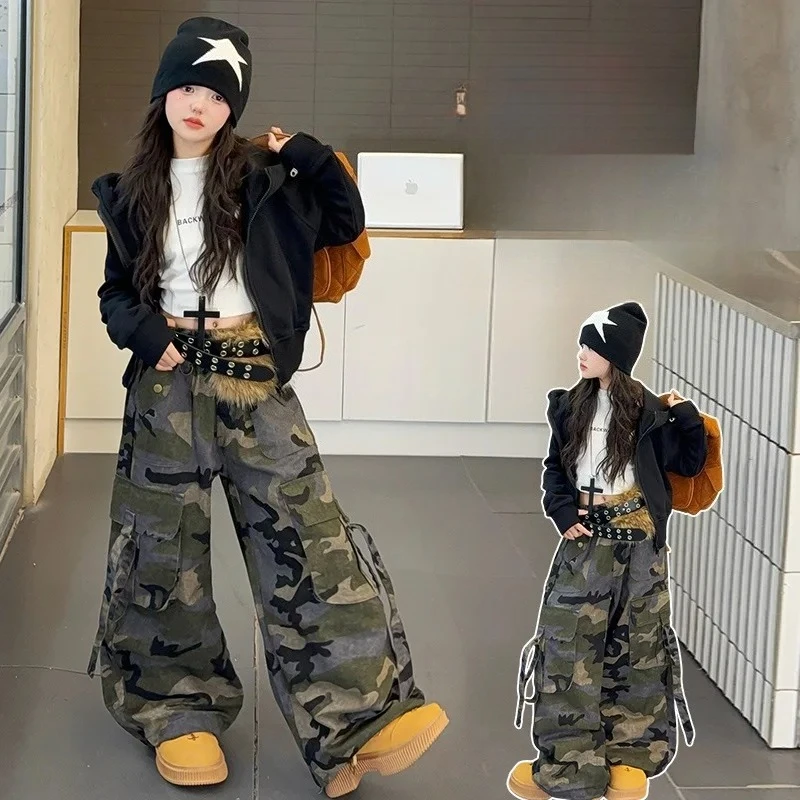 

Осенний детский спортивный костюм, желтая куртка на молнии с капюшоном + брюки-карго, 2 предмета, спортивная одежда для детей-подростков, костюм, детская повседневная одежда