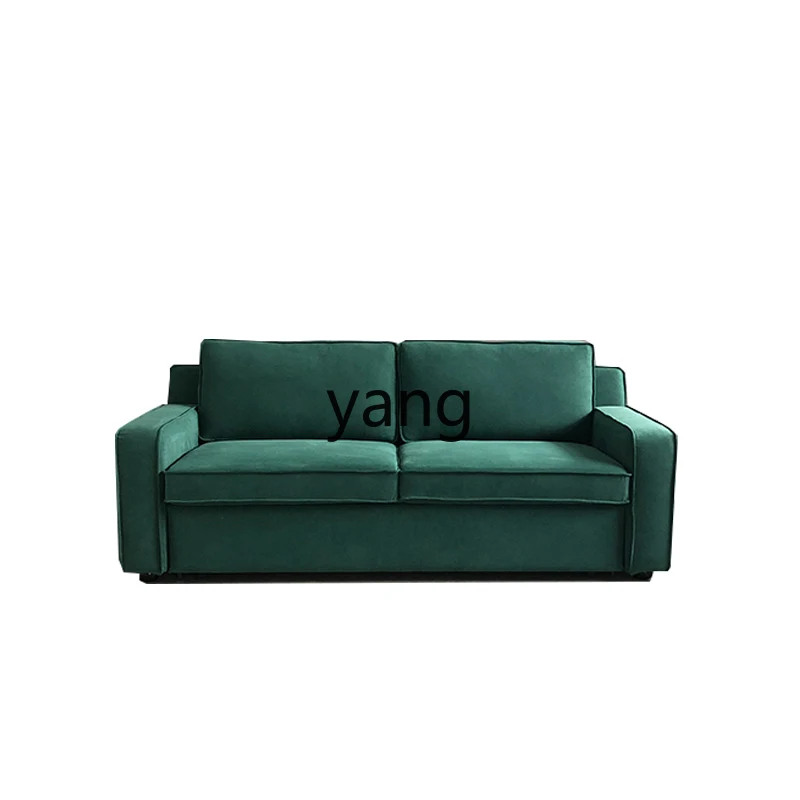 Yhl Sofa Bed Dual-Use Small Apartment Push-Pull Removable and Washable Living Room Simple Multi-Functional Household