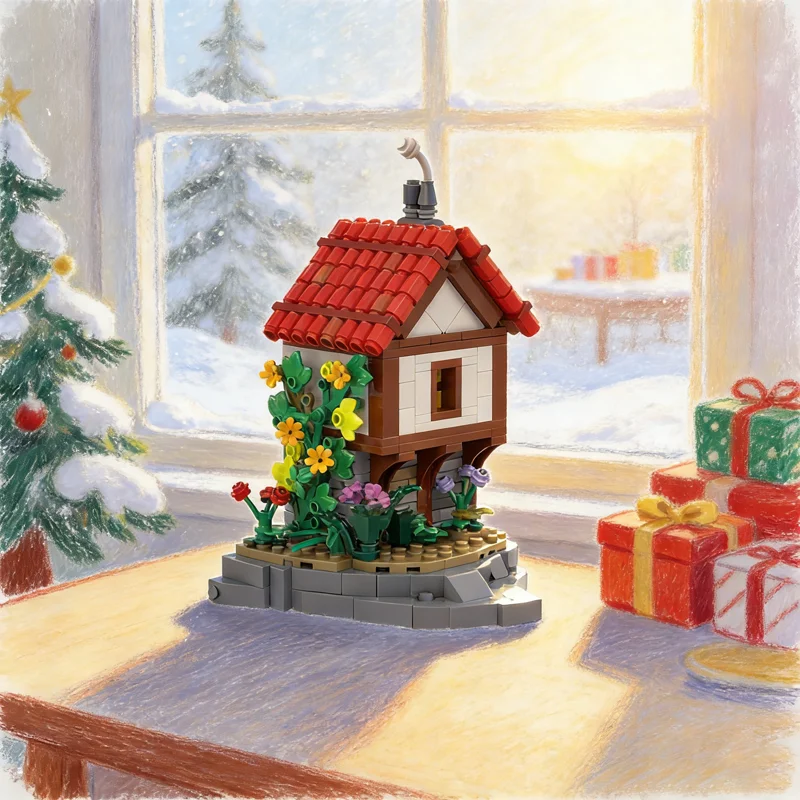 

422 шт. MOC Book S End Модель замка Строительные блоки Архитектурные игрушки Сборка DIY Творческая идея Рождественские подарки Образовательный кирпич