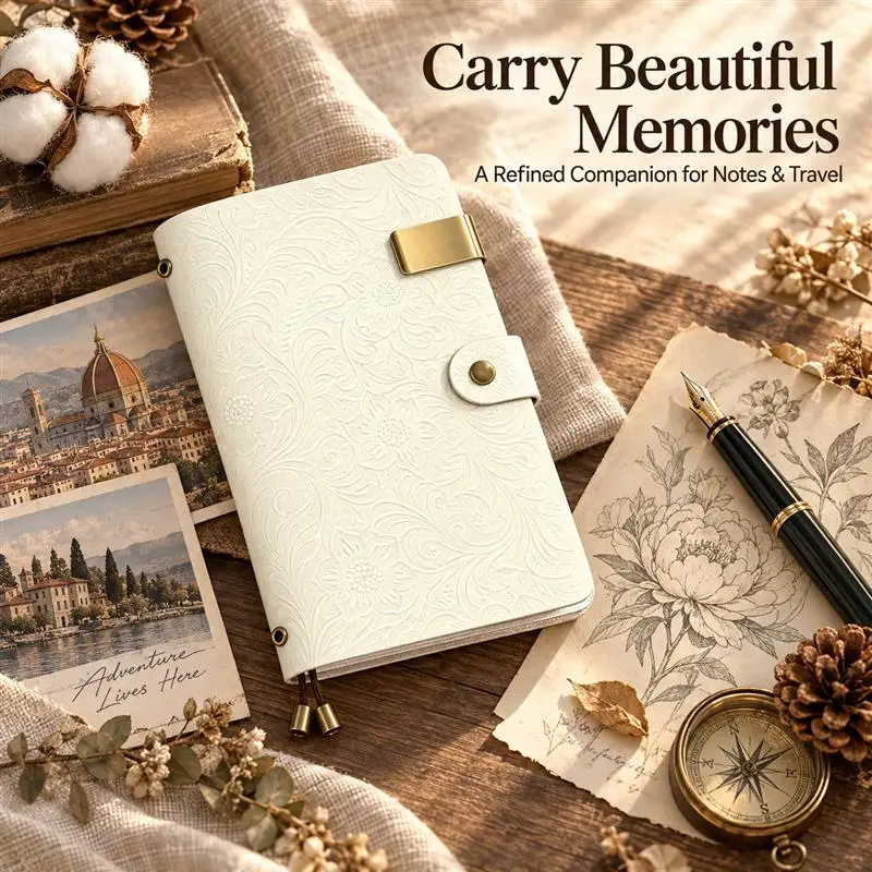 Top Grain Leather A6 Printed Traveler Notebook Vintage Strap TN Journal Diary Planner Refillable Handmade Custom Engraving - view 4