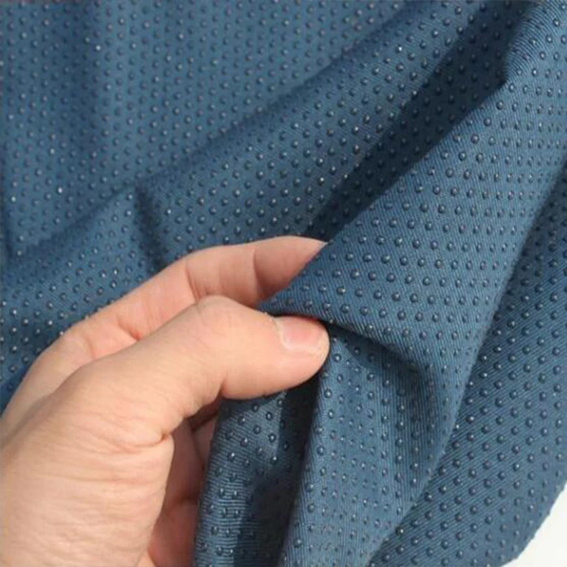 Good Indigo Anti Slip Fabric Drip Molding Adhesive Chemical Fiber Fabric Sewing Material DIY Bathroom Anti Slip Mat/Yoga Mat