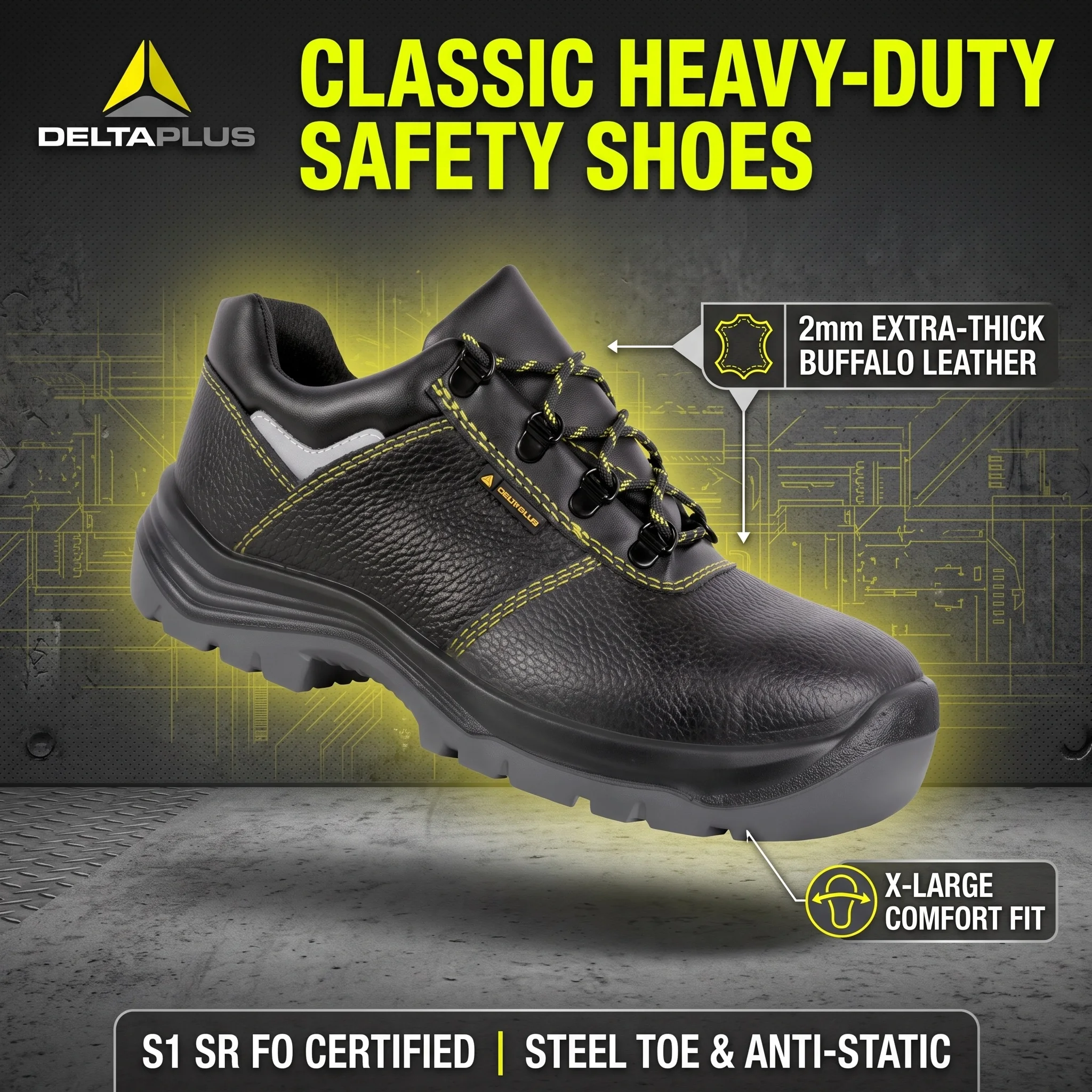 Safety Shoes Man Steel Toe Shoes Man Genuine Leather Work Shoes Man Low Cut Wide Fit Non Slip Anti Static Work Boots for Man