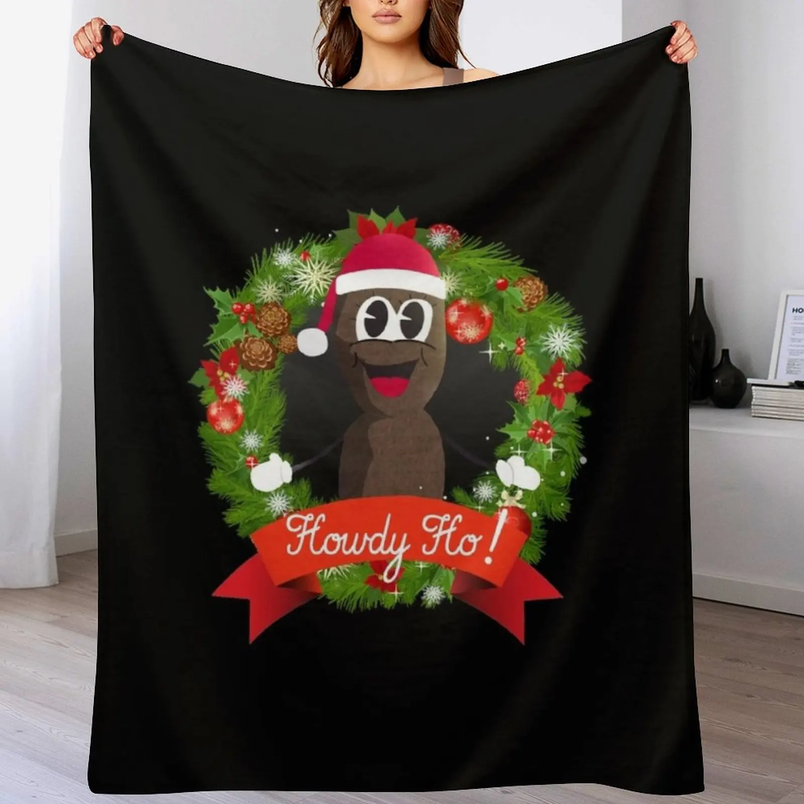 

South Park - Mr Hankey - Howdy Ho! Gift For Men and Women, Gift For Fans, Gift Christmas Day Throw Blanket Hairys Beach Blankets
