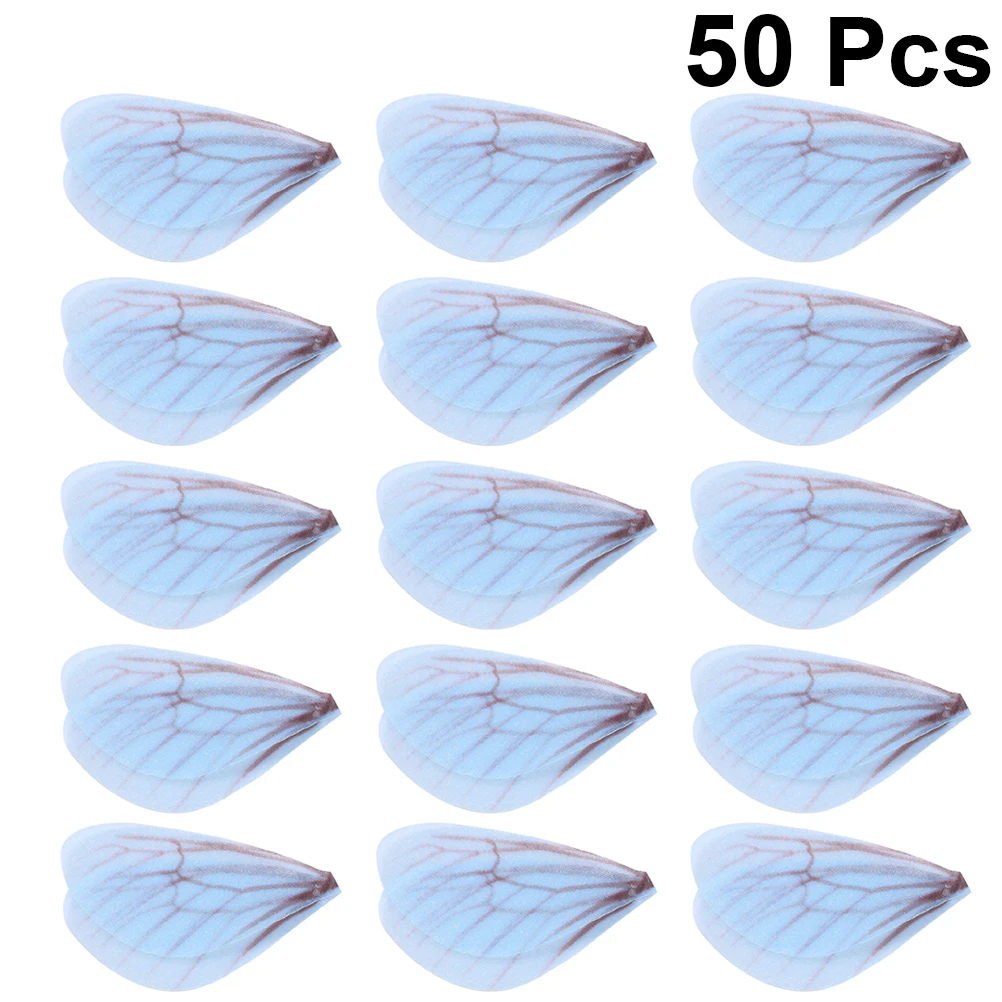 

50pcs Artificial Butterfly Wings High Quality Durable Material Unique Design for Brooch Earrings Decorations Handmade Supplies