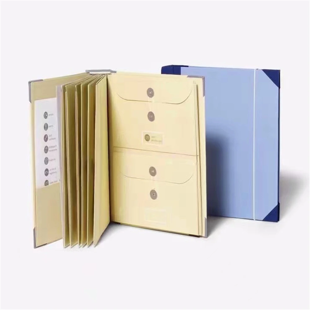 

Document Organizer Folio Manila Pocket Folder Organ File Bag
