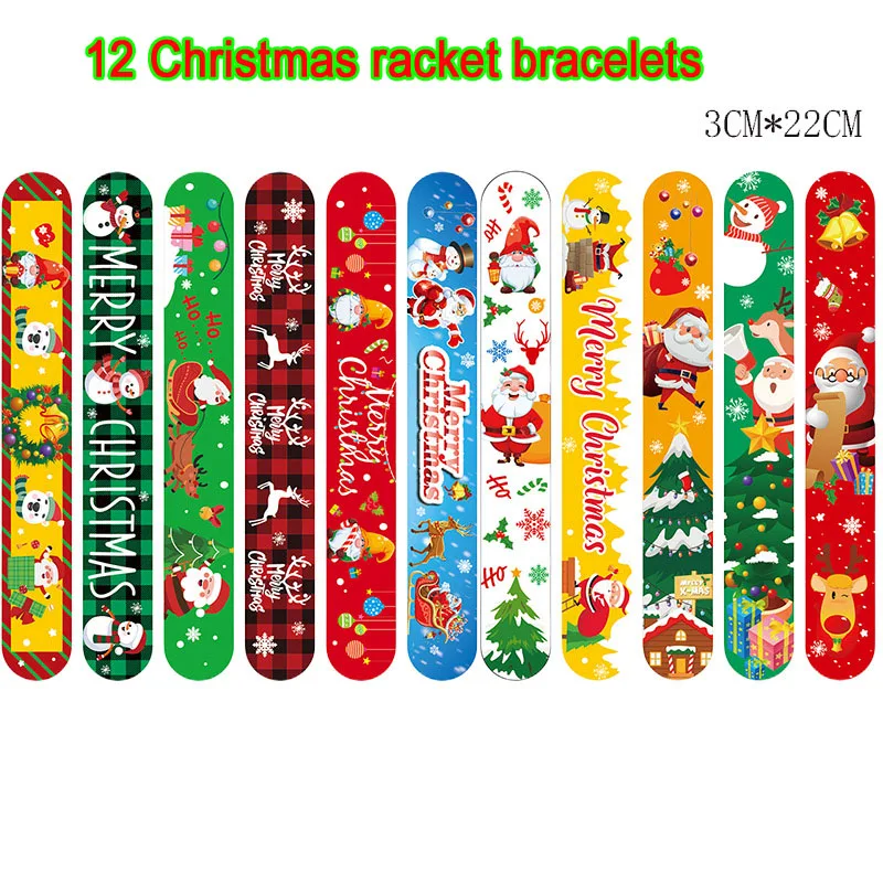 5000pcs/lot Christmas Party Clamping Band Bracelet Christmas Clamping Band New Year Student Gift Wrist Band Gift