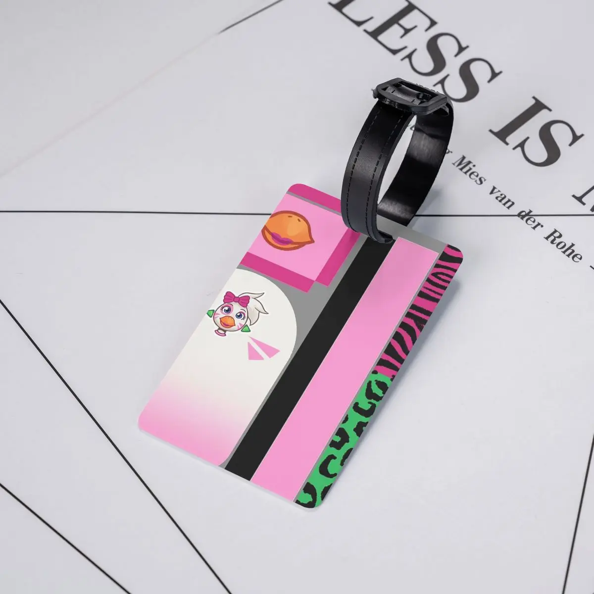 

Бирки для багажа Glamrock Chica Fazbear Entertainment, аксессуары для чемоданов, бирка для ручной клади, держатель для бирки, идентификатор, имя, адрес