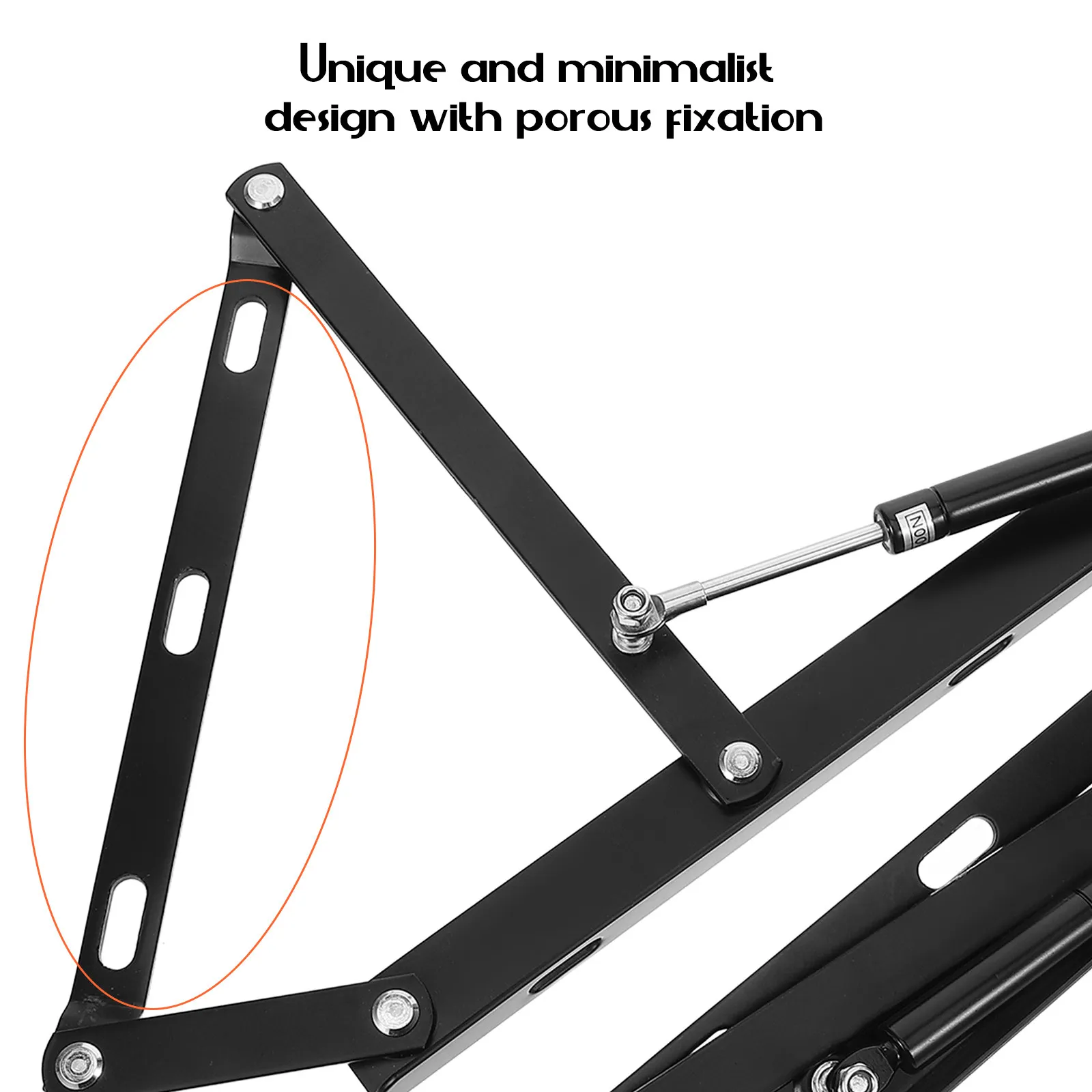 1Set Hydraulic Bed Lift Support Rod Adjustable Height Box Spring Bed Frame Fitting Heavy Duty Storage Riser Gas Spring Lid