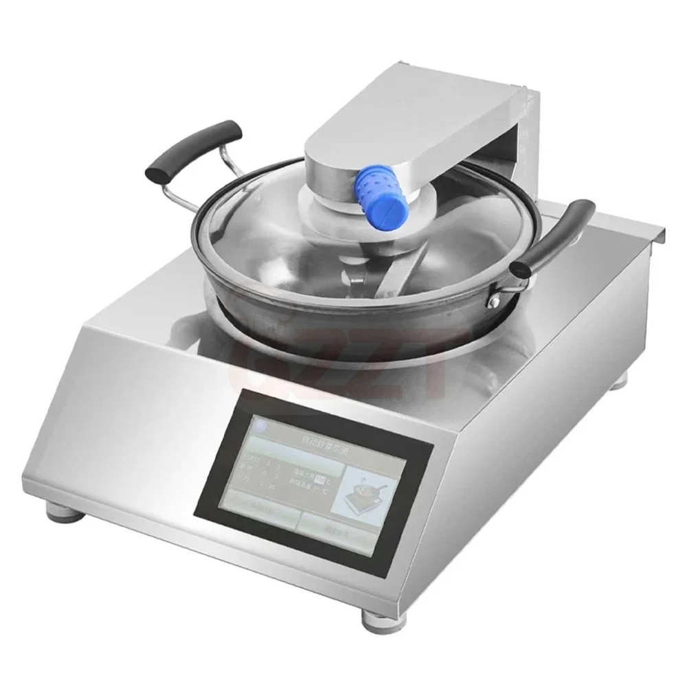 Restaurante máquina de arroz frito robô inteligente fogão wok chef máquina de cozinhar automática panela de indução inteligente