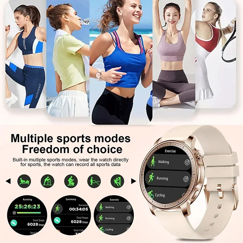 Xiaomi Mijia Lady ساعة ذكية للنساء مراقب معدل ضربات القلب بلوتوث دعوة على مدار الساعة الرياضة اللياقة البدنية الساعات الإلكترونية لهدايا الزوجة