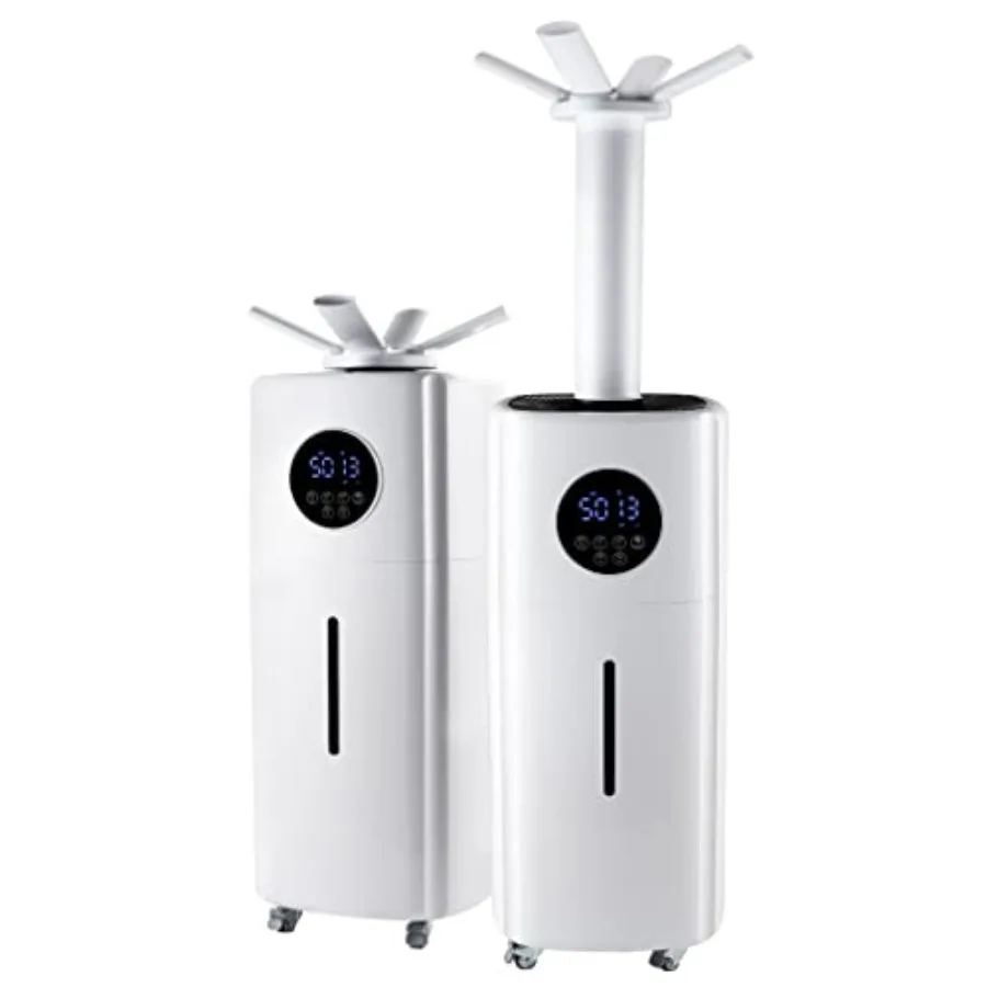 

Промышленный увлажнитель воздуха с баком на 5,5 галлонов, производительность 2000 мл/ч, верхняя заливка, для больших теплиц, 110В, зеленый