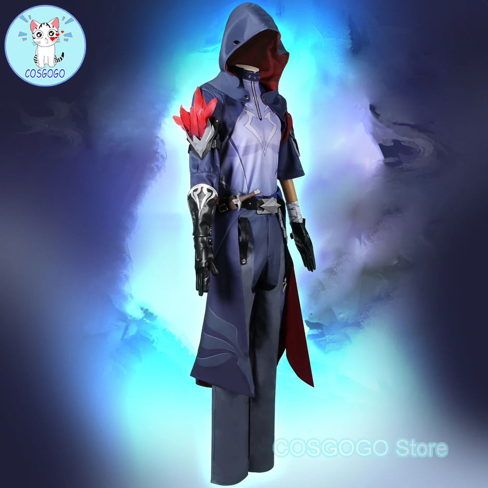 COSGOGO[Customized] Honkai Star Rail Moze Cosplay Costume Battle Uniform Suit Hoodie Coat Weapon Props Men Woman Halloween Party