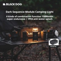 Naturehike BLACKDOG Camping Light Charging Tent Lamp Multifunction Outdoor Atmosphere Lamp Portable Module Light IPX4 Waterproof