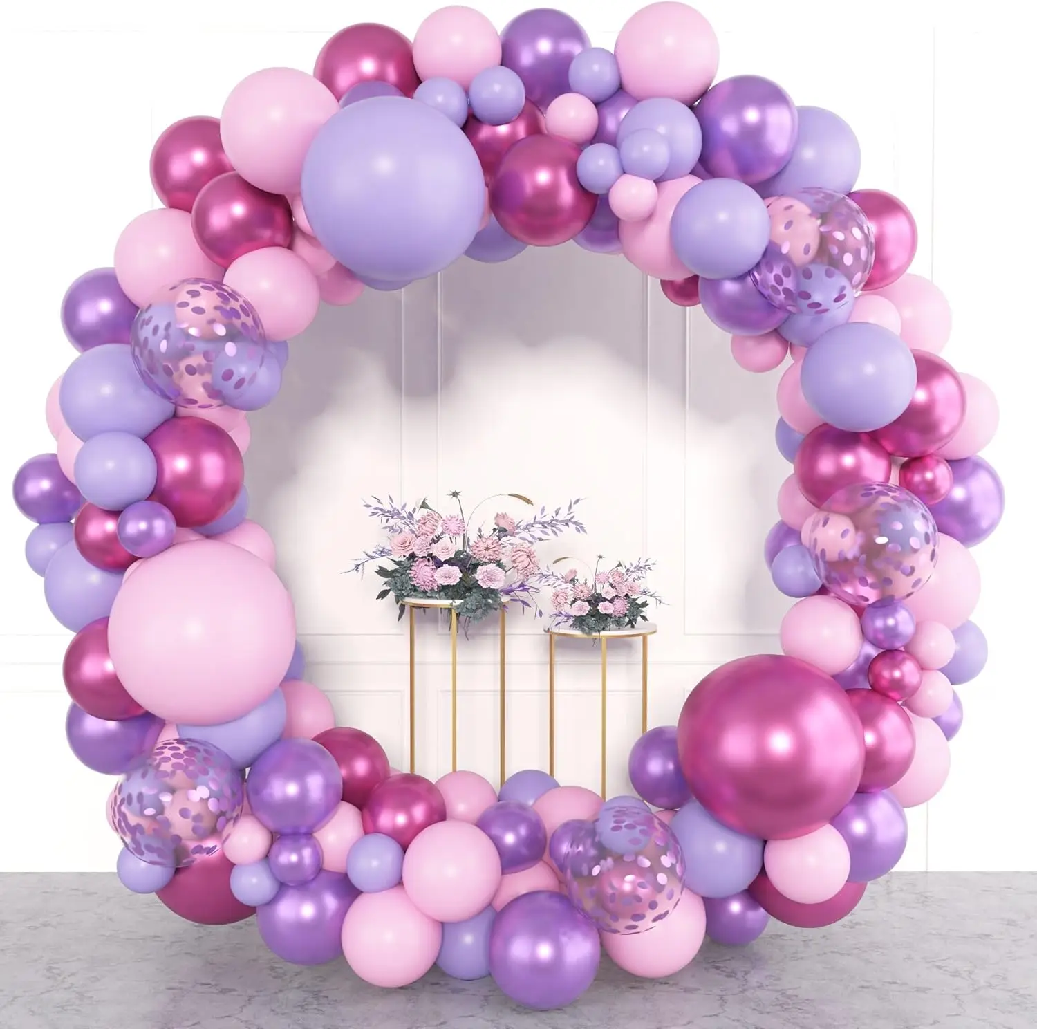 112Pcs Sand White and Gold Balloon Garland Arch Kit for Bridal Wedding Engagement Anniversary Baptism Birthday Party Decorations