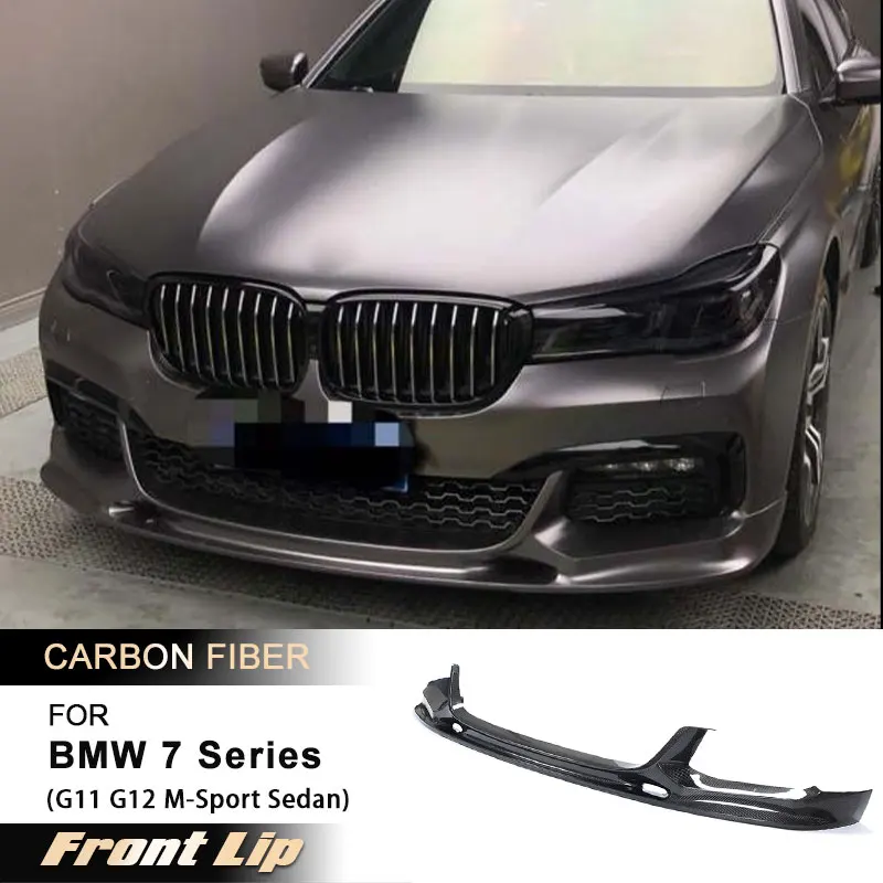 

Car Front Bumper Lip Spoiler for BMW 7 Series G11 G12 M-Sport Sedan 2016-2022 Front Splitters Chin Lip Body Kits Carbon Fiber