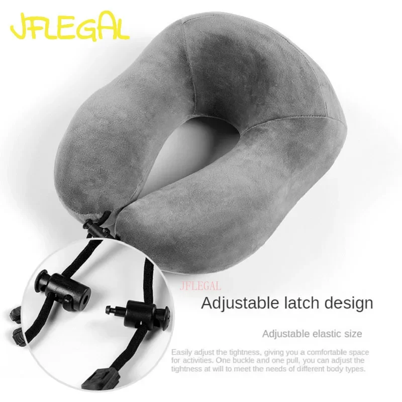 

JFLEGAL Nature Latex U-shaped Pillow Neck Pillow Travel Nap Almohada Office Lunch Break Airplane Sleeping Pillow Good Stuff