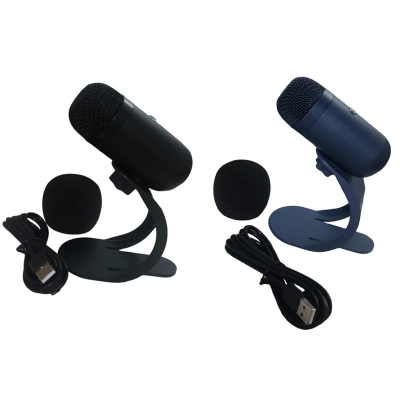 

Recording Microphone Live Broadcast Microphone For Live Stage Recording Podcasting Easy Install Easy To Use Blue