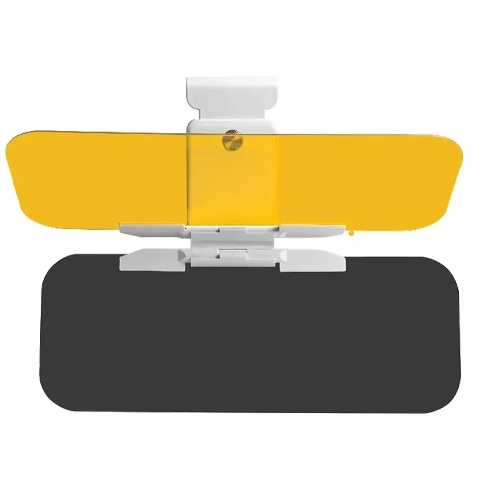 1/2PCS Fold‑able Car Sun Visor, High‑Definition Anti‑Glare UV‑Proof Driving Mirror, Day‑and‑Night Dual‑Use Sun Visor with Button