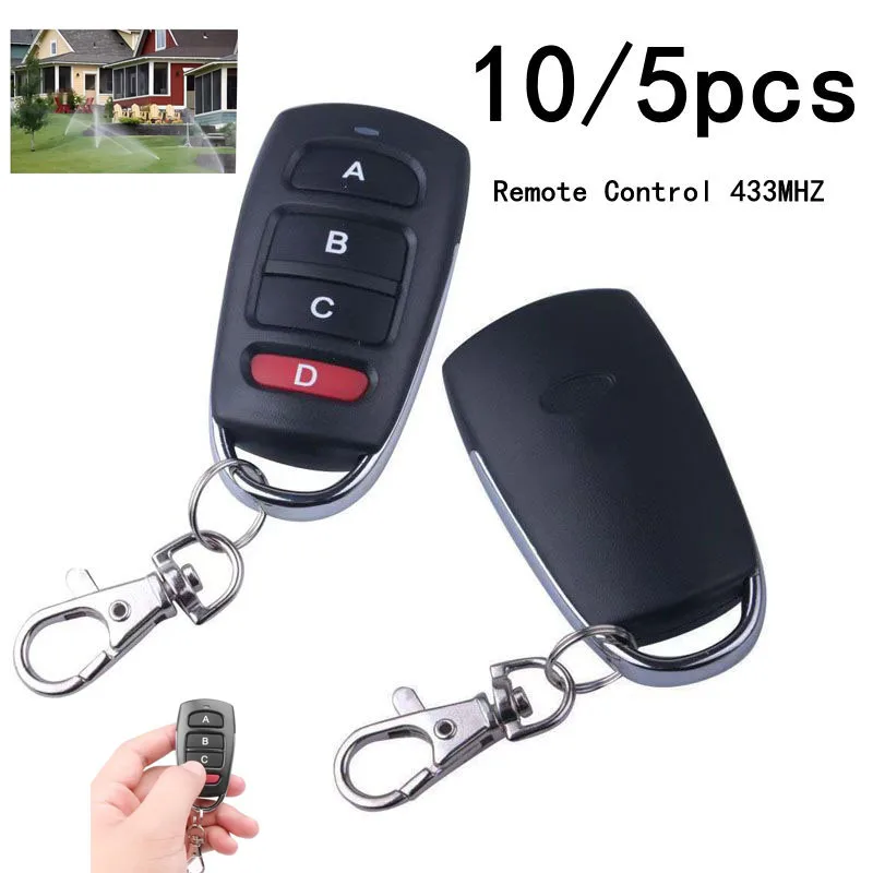 

10/5pcs Universal Garage Door Opener Remote Control 433MHZ Clone Learning Rolling Code Duplicator For Gate Garage Door