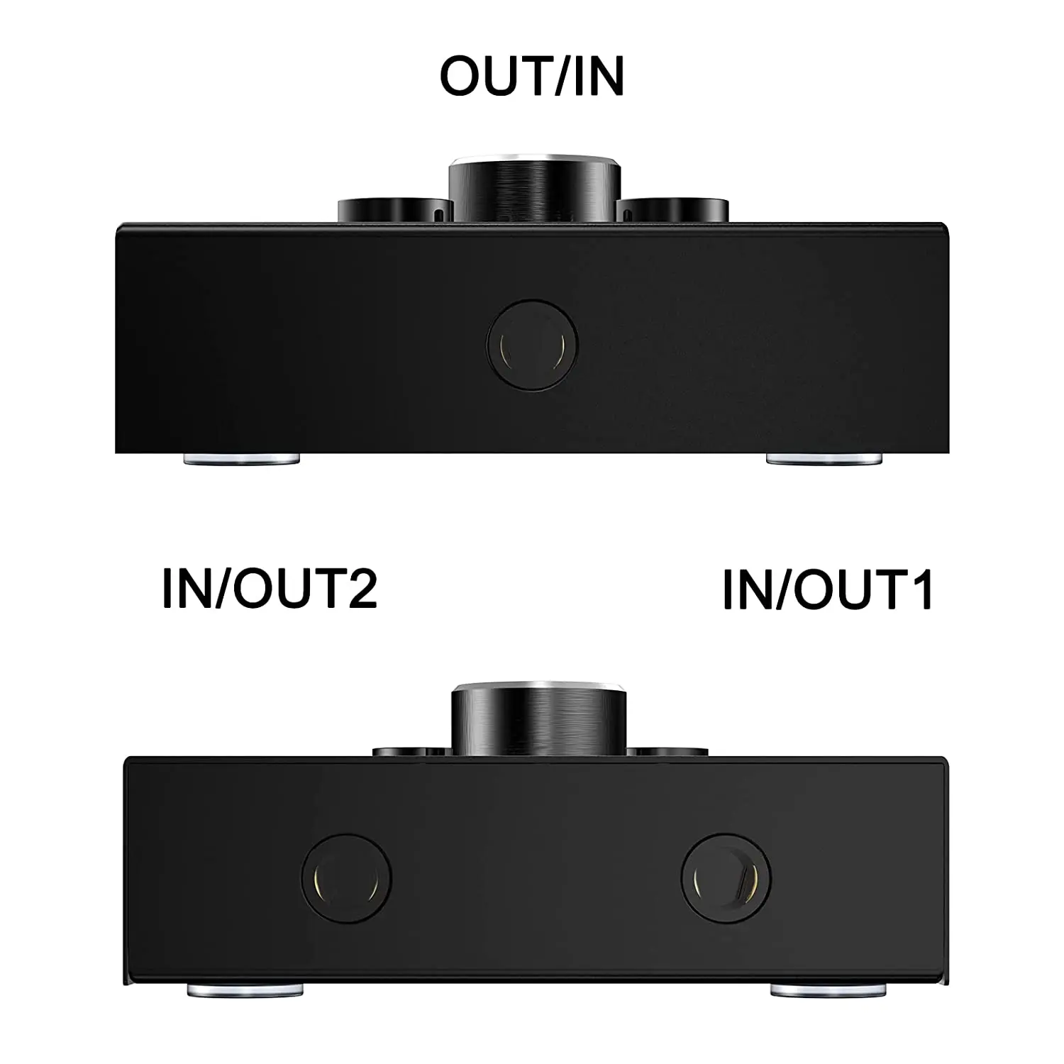 Conmutador de Audio bidireccional de 3,5mm, compatible con 2 salidas de Audio analógicas y 1 salida de Audio analógica, pieza de Audio matricial